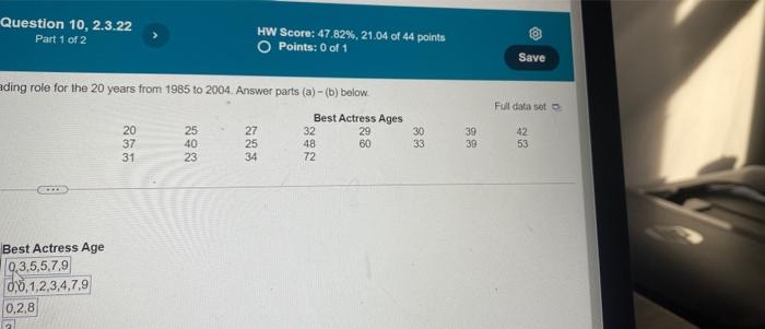 Solved 3 Displaying DATA Homework: CH 2 Organizing and | Chegg.com