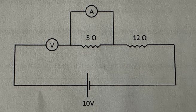 Solved Though the Voltameter (100 \Omega ) ﻿and and Ammetr | Chegg.com