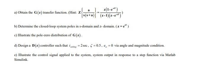 Solved Question 2 (Controller Design via Root Locus): | Chegg.com