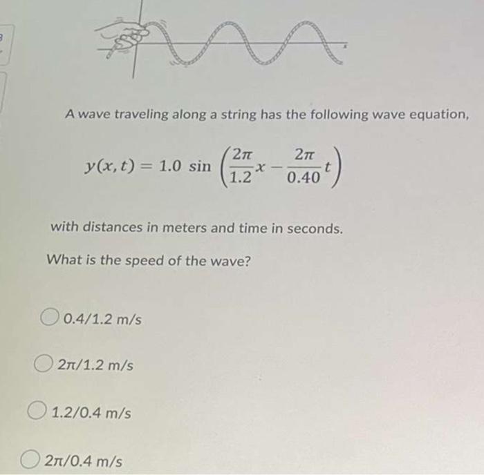 Solved 3 A wave traveling along a string has the following | Chegg.com