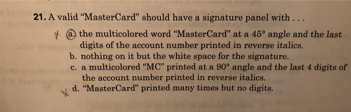 Solved 21. A valid 