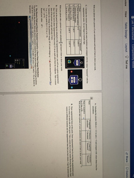 Solved Lab 1 Worksheet - Compatibility Mode View Table | Chegg.com