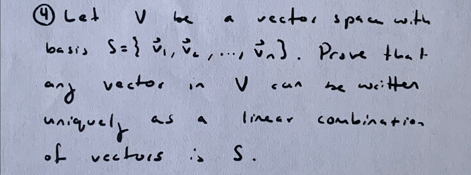 Solved Let V ﻿be a vector space with basis | Chegg.com
