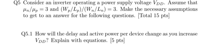 Solved Q5 Consider an inverter operating a power supply | Chegg.com