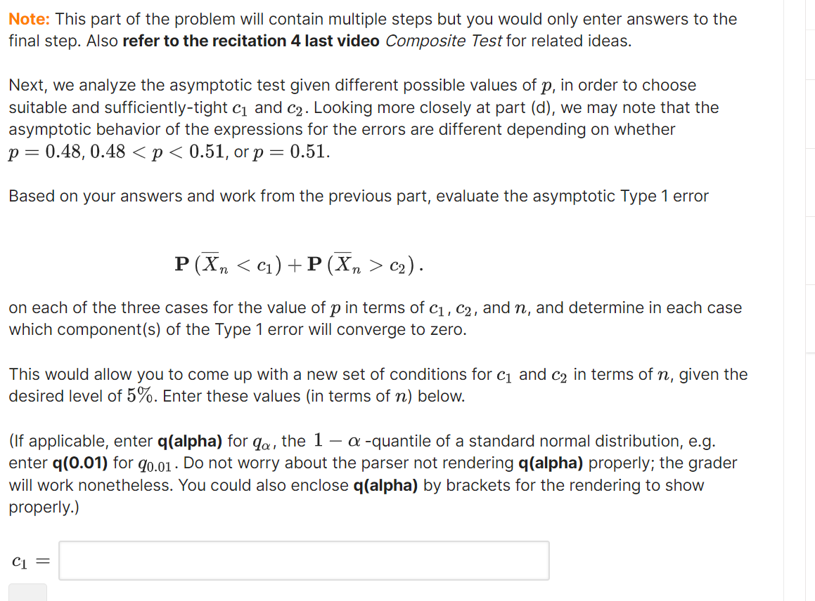 Solved Note: This part of the problem will contain multiple | Chegg.com