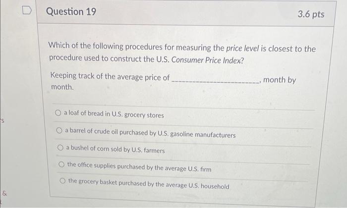 Solved Question 19 3.6 pts Which of the following procedures | Chegg.com