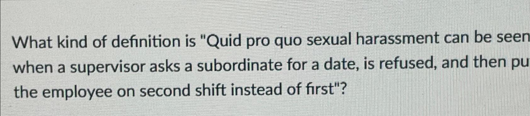 Solved What kind of definition is 