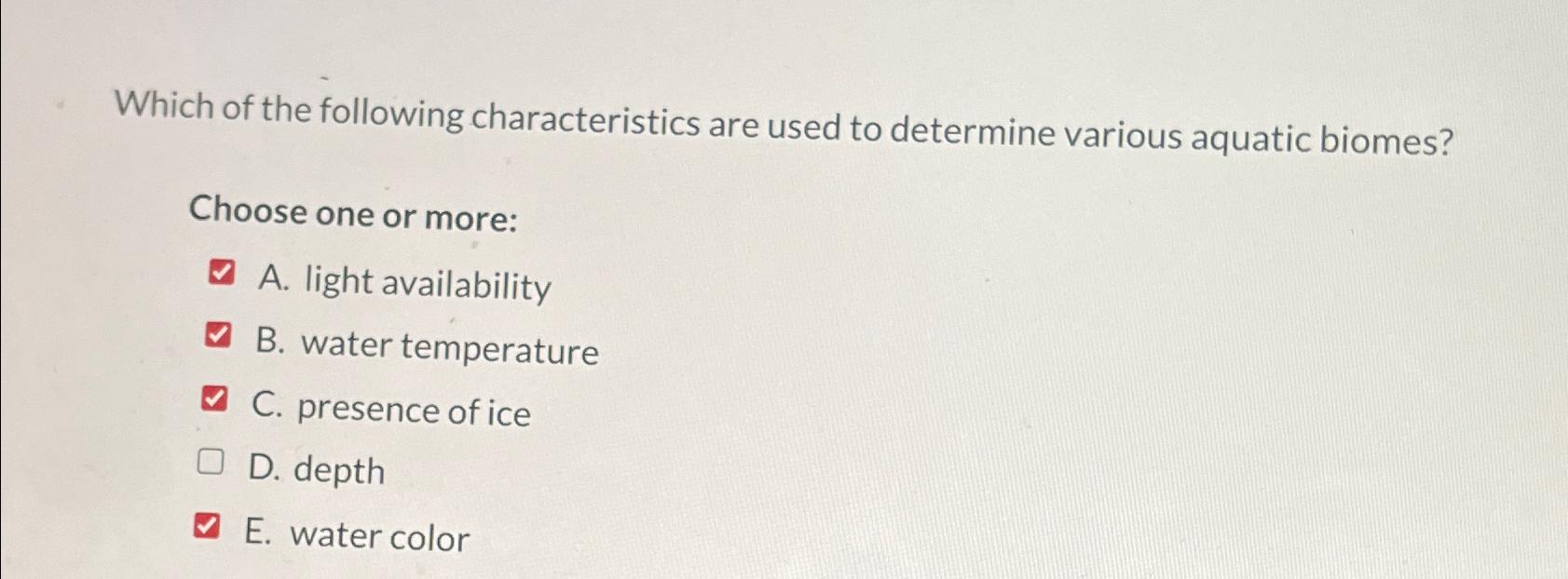 Solved Which of the following characteristics are used to | Chegg.com