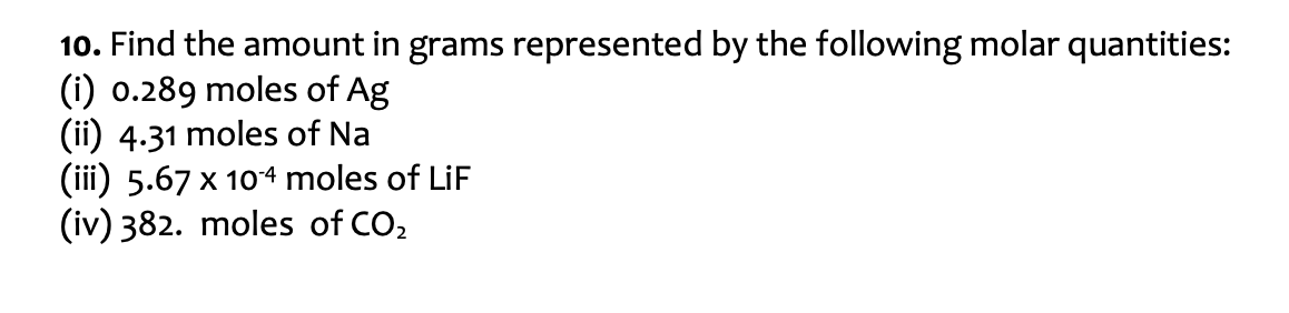 Solved Find the amount in grams represented by the following | Chegg.com