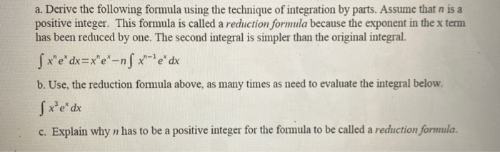 Solved a. Derive the following formula using the technique | Chegg.com