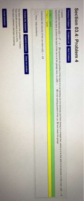 Solved Section 03.4: Problem 4 Previous Problem Problem List | Chegg.com