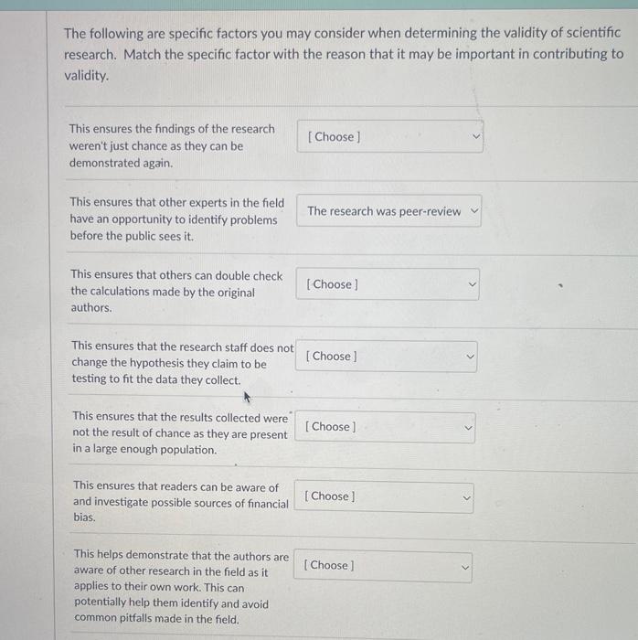 The following are specific factors you may consider | Chegg.com