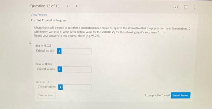 hypothesis test population mean