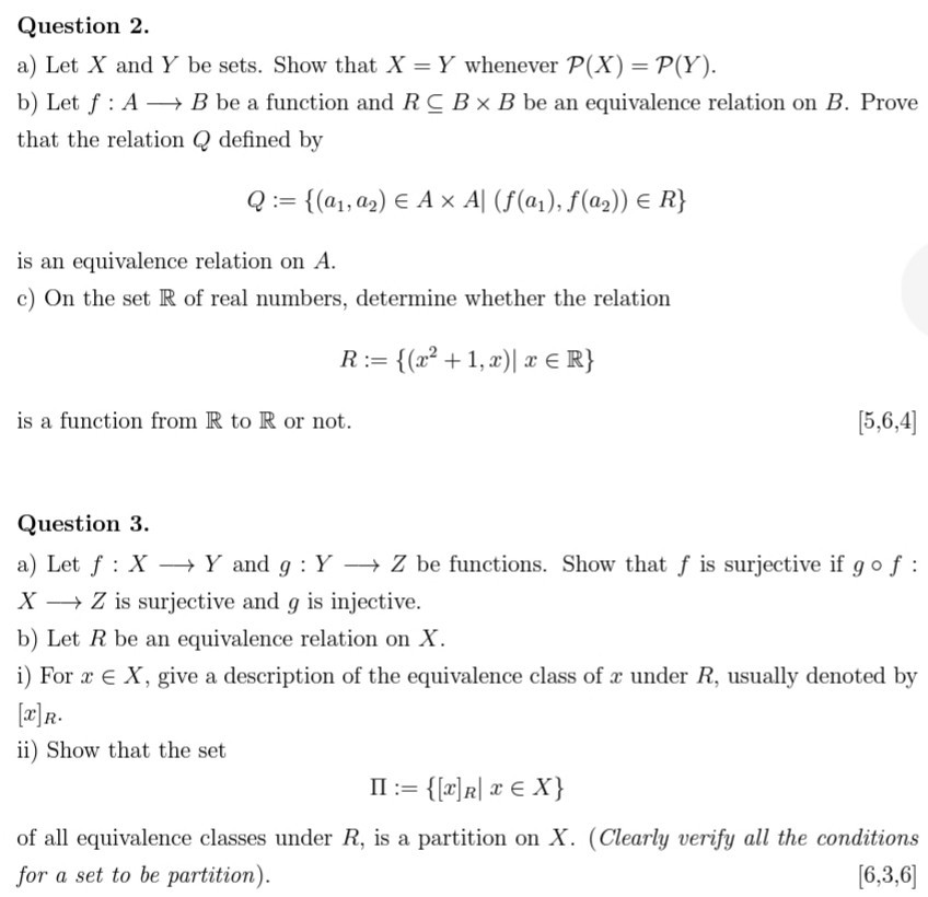 Solved Question 2 A Let X And Y Be Sets Show That X Y Chegg Com