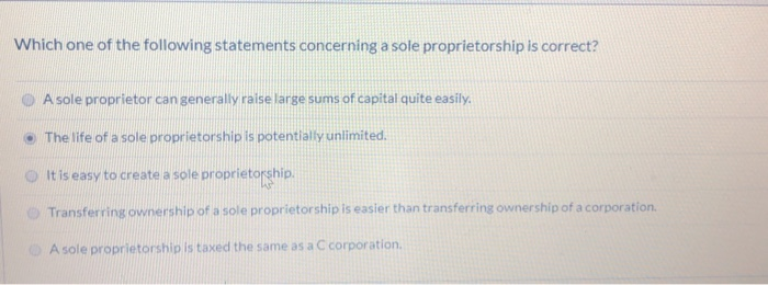 Solved: Which One Of The Following Statements Concerning A... | Chegg.com