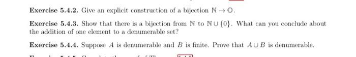 Solved Exercise 5.4.2. Give an explicit construction of a | Chegg.com
