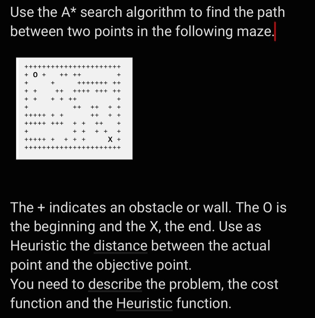 Solved Use the A* search algorithm to find the path between | Chegg.com