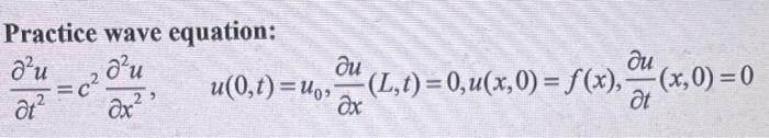 Practice wave equation: | Chegg.com