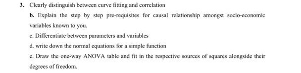 Solved 3. Clearly distinguish between curve fitting and | Chegg.com