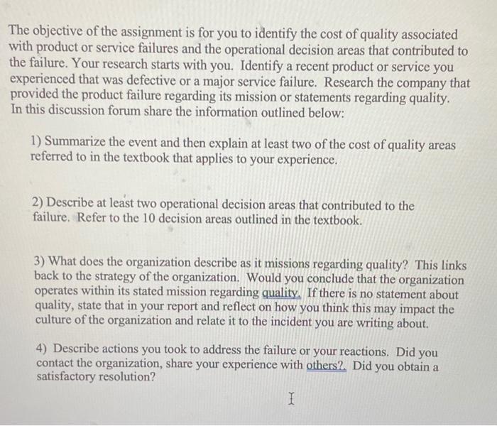 Solved The objective of the assignment is for you to | Chegg.com