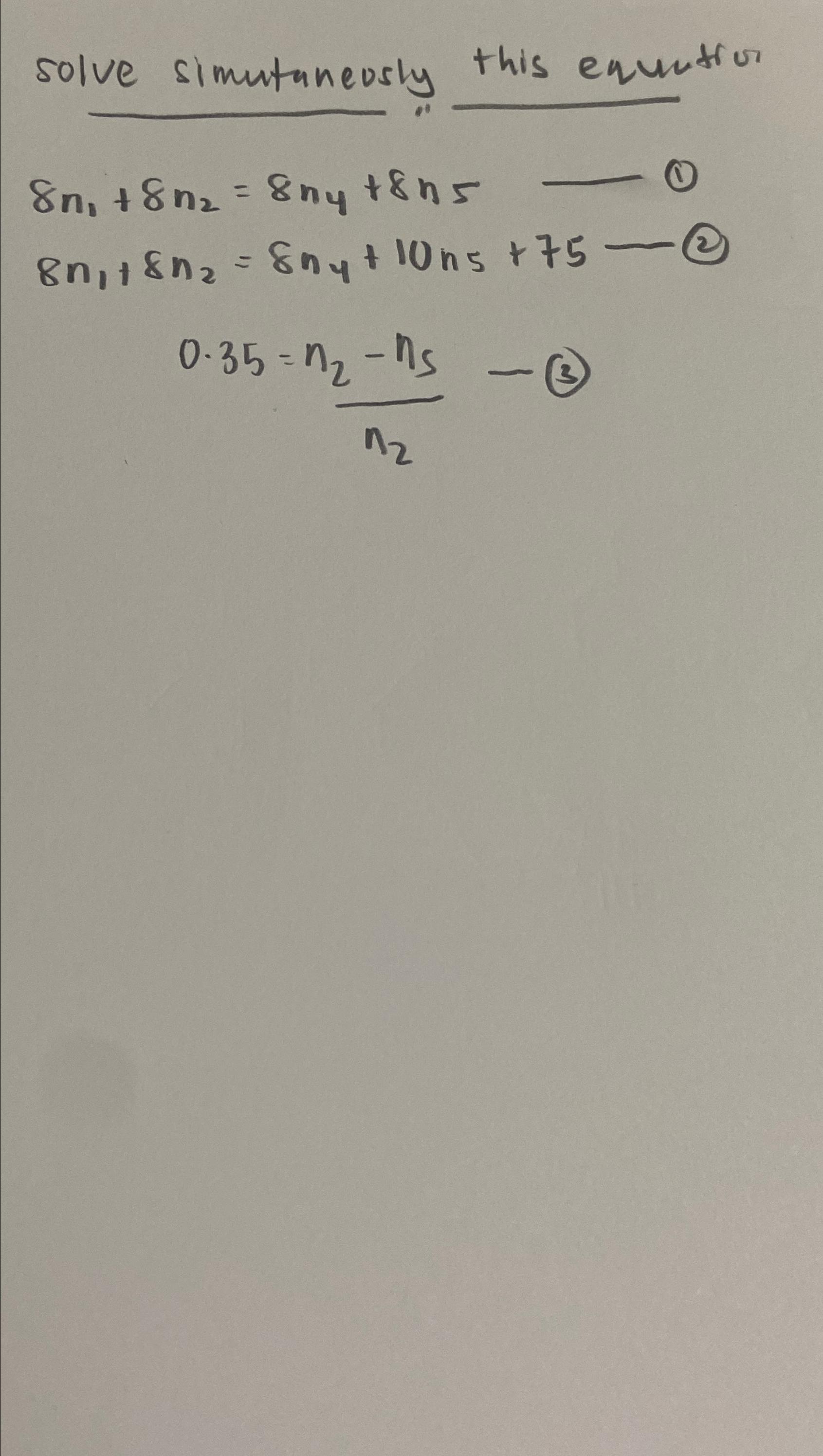 2n 8 4n 4 solve for n