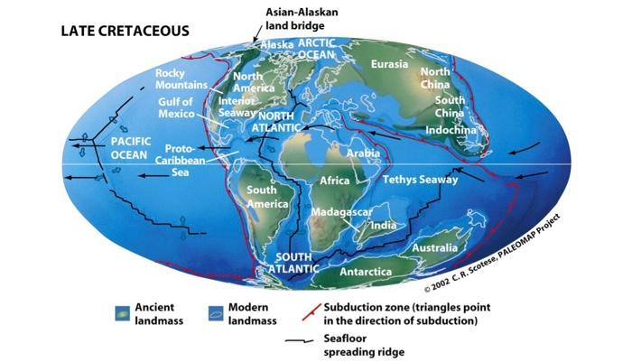 Draw in the ocean and atmospheric circulation for the | Chegg.com