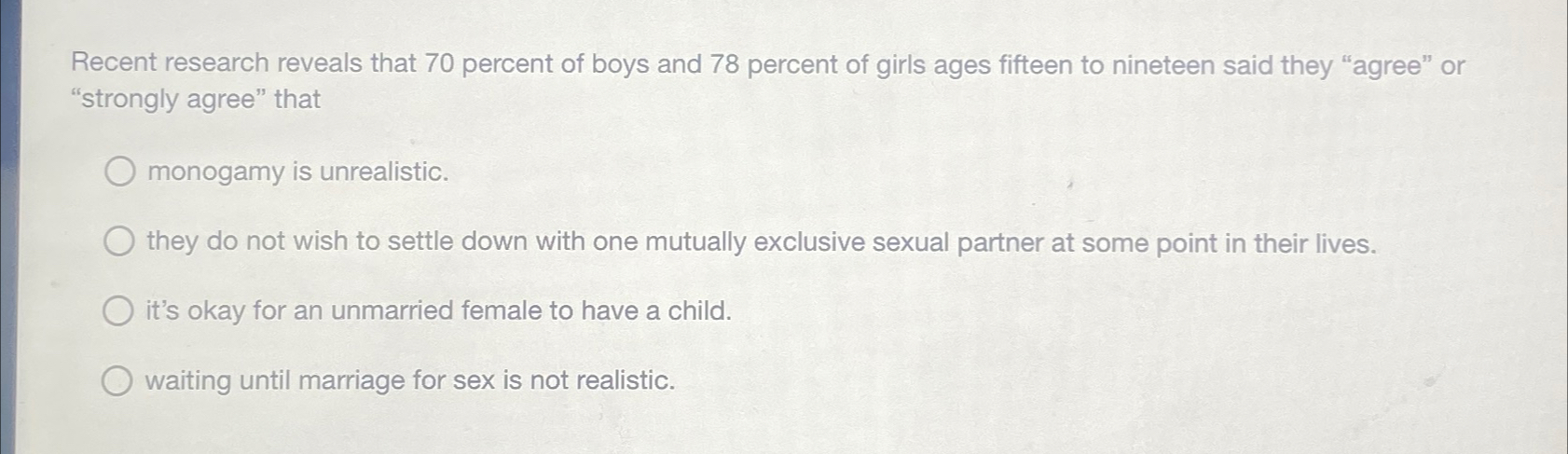 Solved Recent research reveals that 70 ﻿percent of boys and | Chegg.com