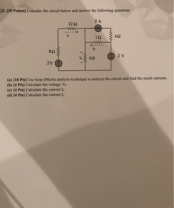 Solved 22. [30 Points] Consider the circuit below and answer | Chegg.com