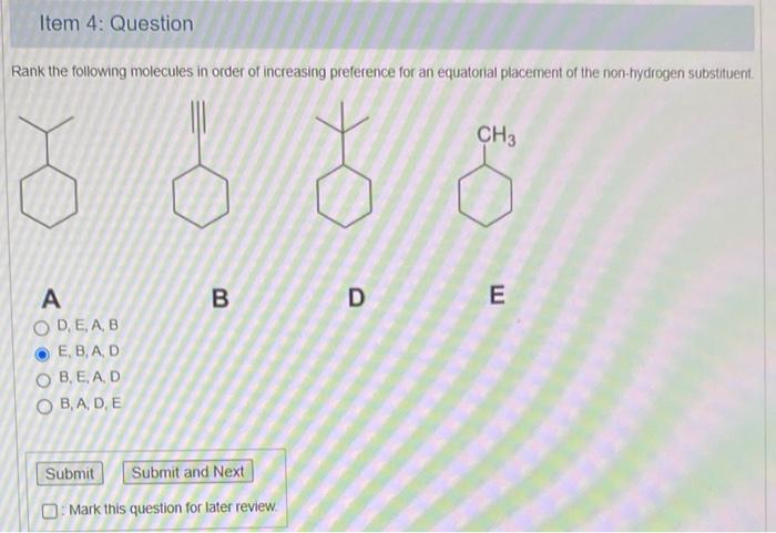 Solved Rank the following molecules in order of increasing | Chegg.com