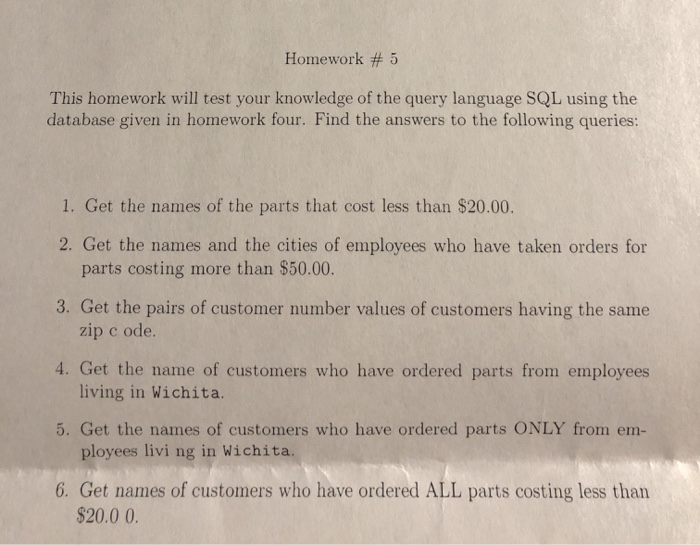 Solved Homework # 5 This homework will test your knowledge | Chegg.com