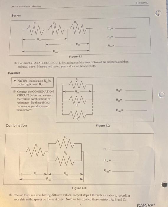 Solved cell Ba Utimete AC/DC Electronics Laboratory | Chegg.com