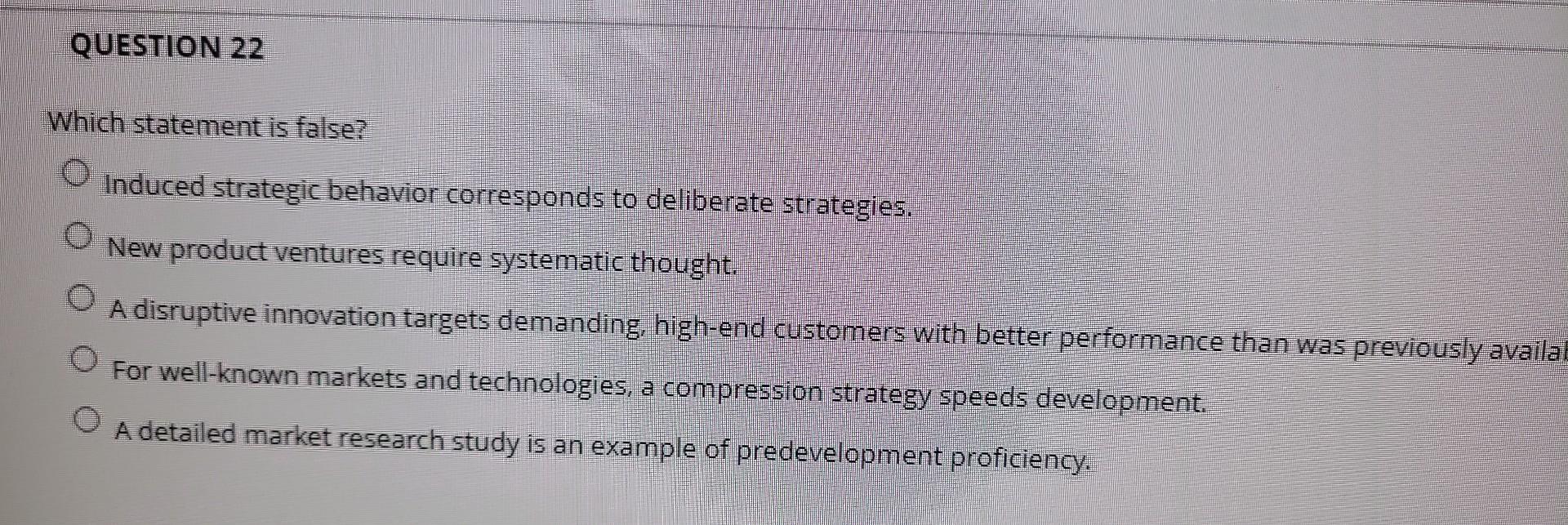 Compersion Strategy Solved QUESTION 22 Which statement is false? Induced | Chegg.com