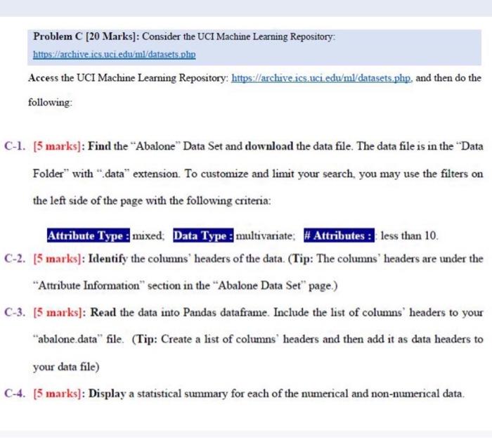 Uci machine store learning repository datasets