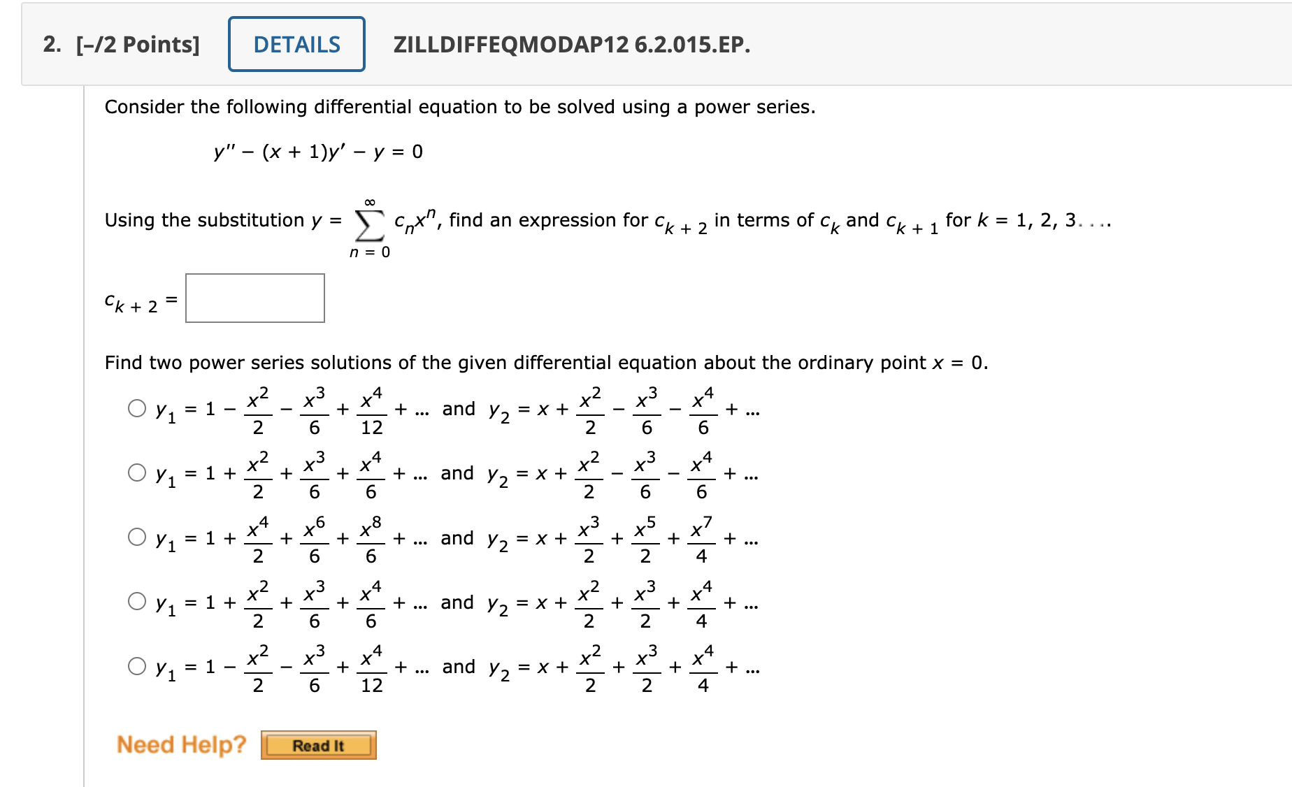 Solved Consider the following differential equation to be | Chegg.com
