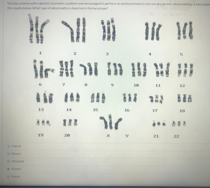 Solved During a session with a genetic counselor, a patient | Chegg.com