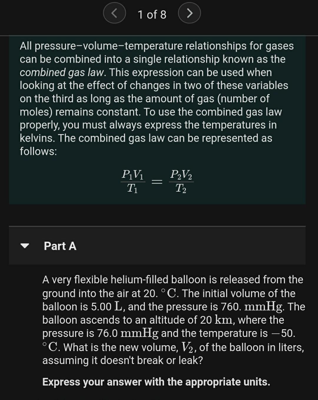 Solved 1 Of 8 > All Pressure-volume-temperature | Chegg.com