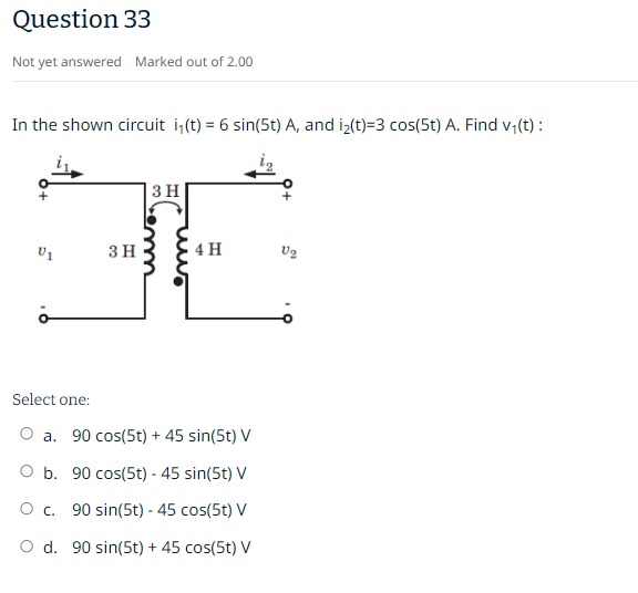 Solved Question 33Not yet answered Marked out of 2.00In the | Chegg.com