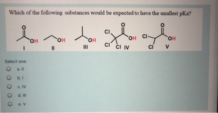 Solved Which of the following substances would be expected | Chegg.com