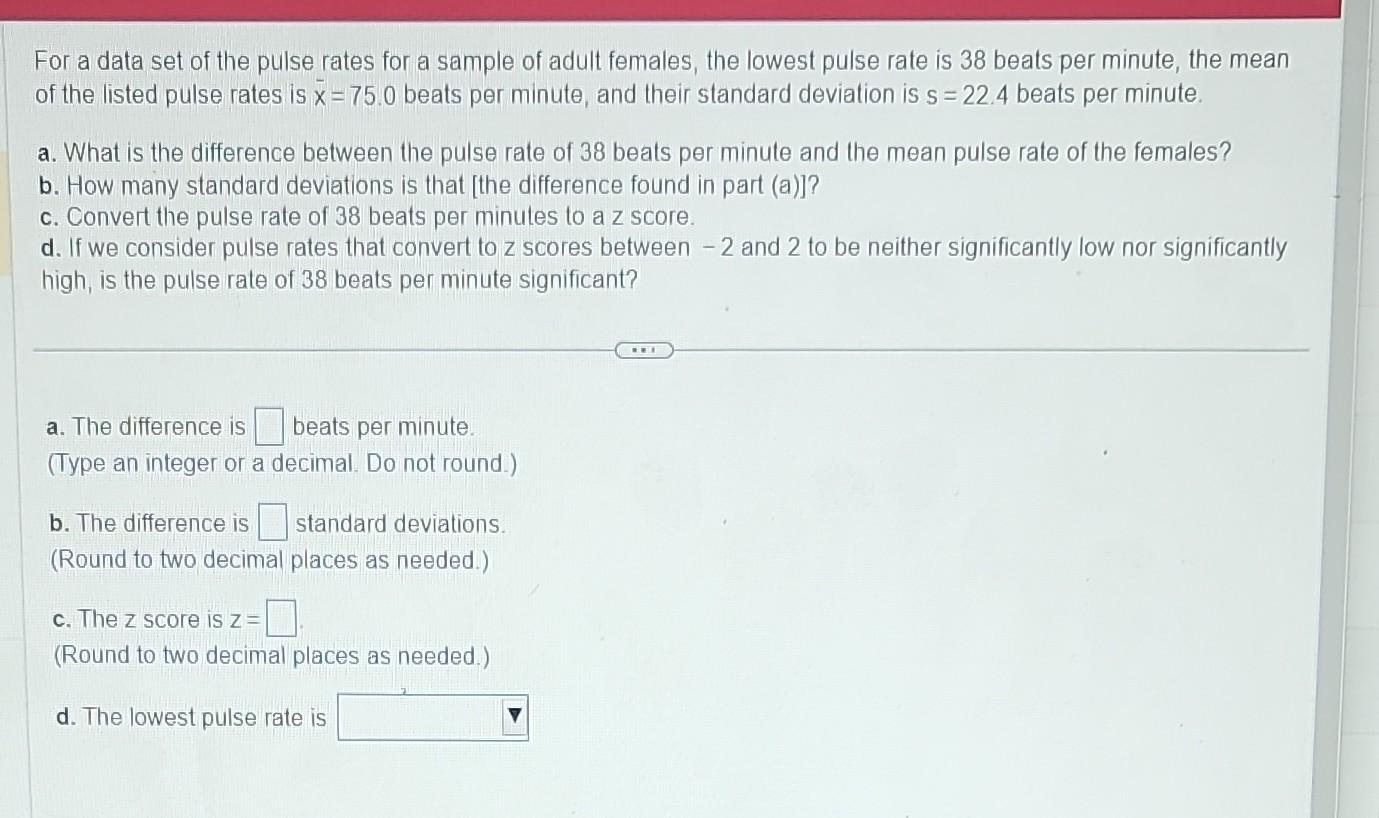 solved-for-a-data-set-of-the-pulse-rates-for-a-sample-of-chegg