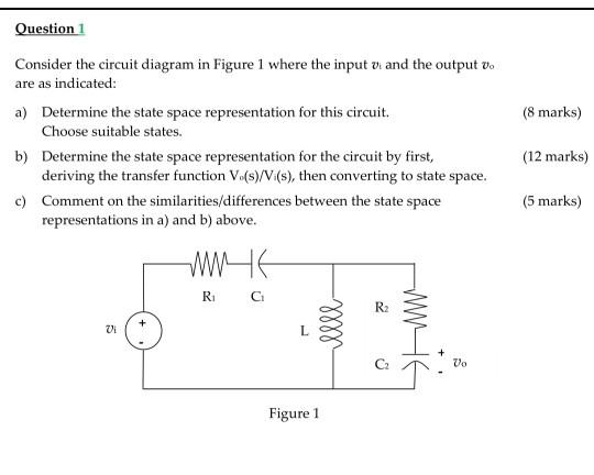 Solved Question 1 (8 marks) Consider the circuit diagram in | Chegg.com