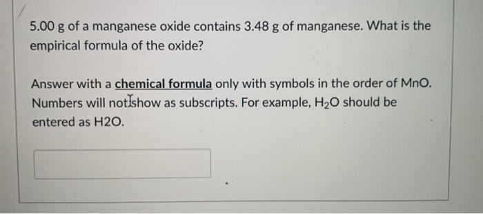 Manganese 5 Oxide Formula - Http Www Wiggins50 K12 Co Us Userfiles Servers Server 4801985 File Simback Chemistry Unit 206 Chemical 20formulas 20and 20naming 20worksheets 20key Pdf - Manganese(iii) oxide is a chemical compound with the formula mn 2 o 3.