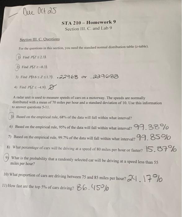 chapter 9 homework stats 210