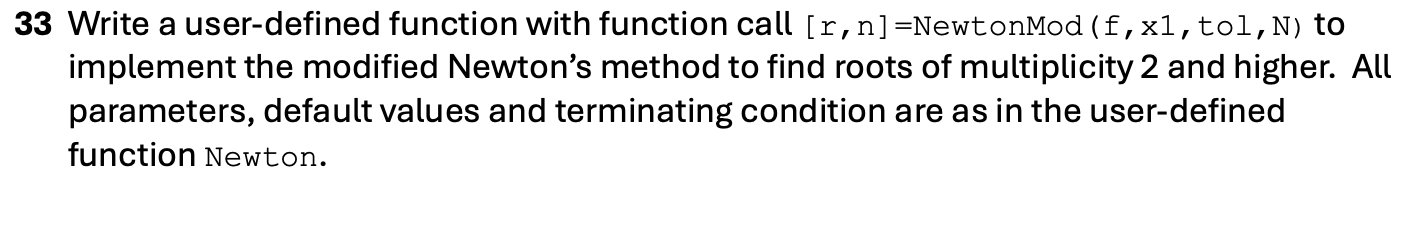 Solved 33 ﻿Write a user-defined function with function call | Chegg.com