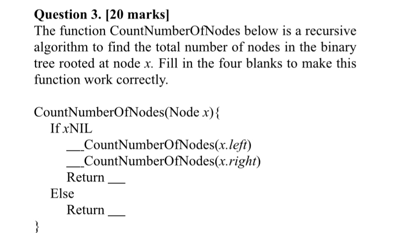 Solved Question 3. [20 ﻿marks]The function | Chegg.com