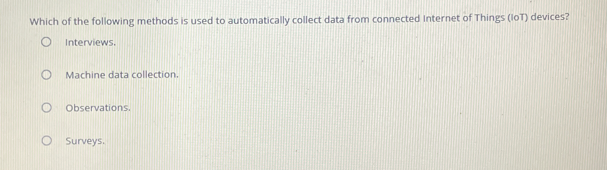 Solved Which of the following methods is used to | Chegg.com