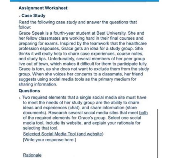 Solved Questions 1. Two required elements that a single