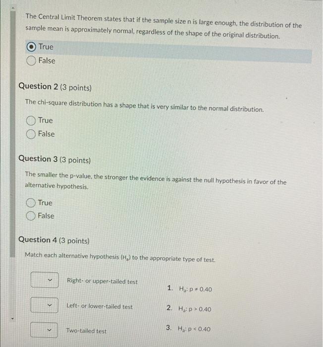 Solved The Central Limit Theorem states that if the sample | Chegg.com