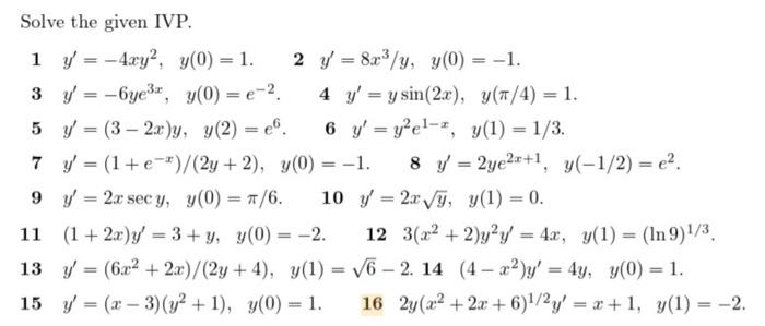 Solved Solve the given IVP. | Chegg.com