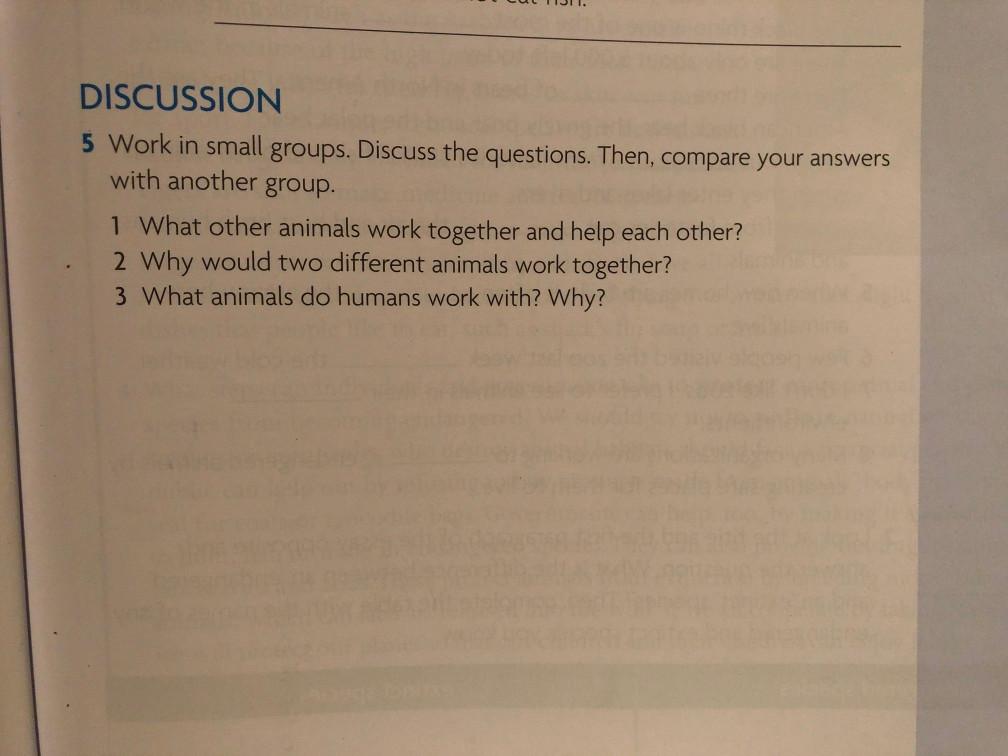 Solved DISCUSSION 5 Work in small groups. Discuss the 