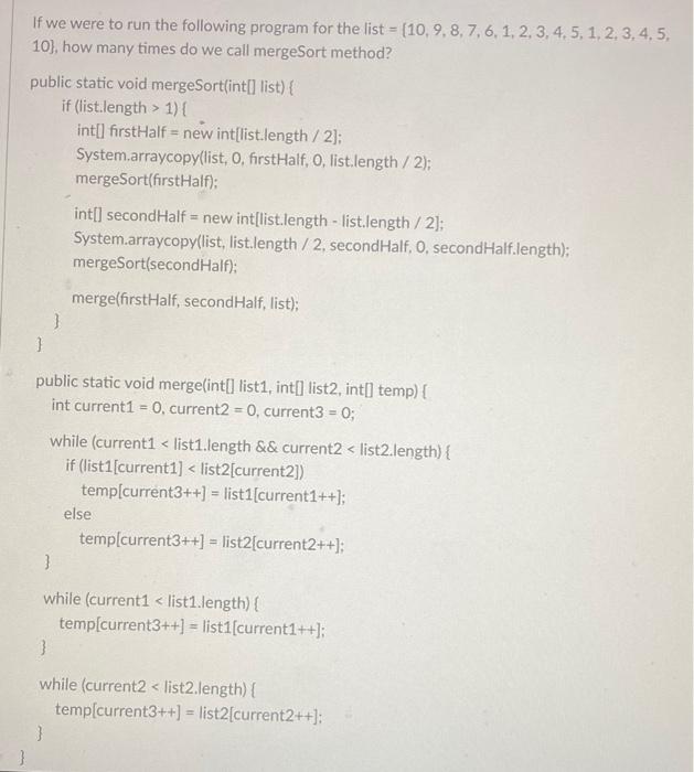 Solved let list | Chegg.com